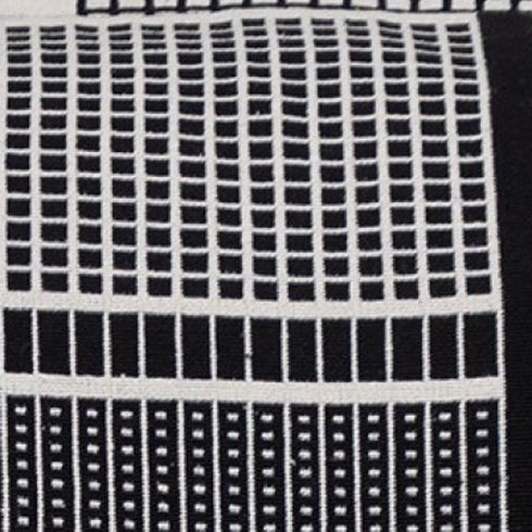 Black and White Abstract Stripes Throw Pillow